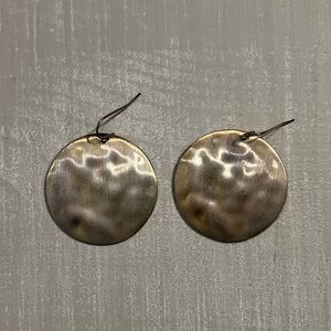 Gold disc earrings